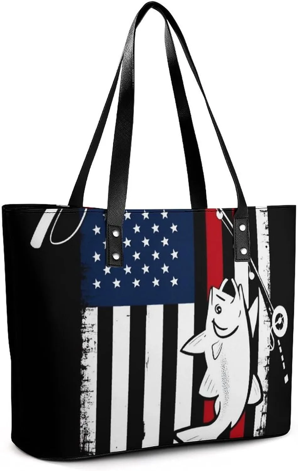 Large Leather Tote Bag Travel Work Daily Essentials Handbag For Women Men