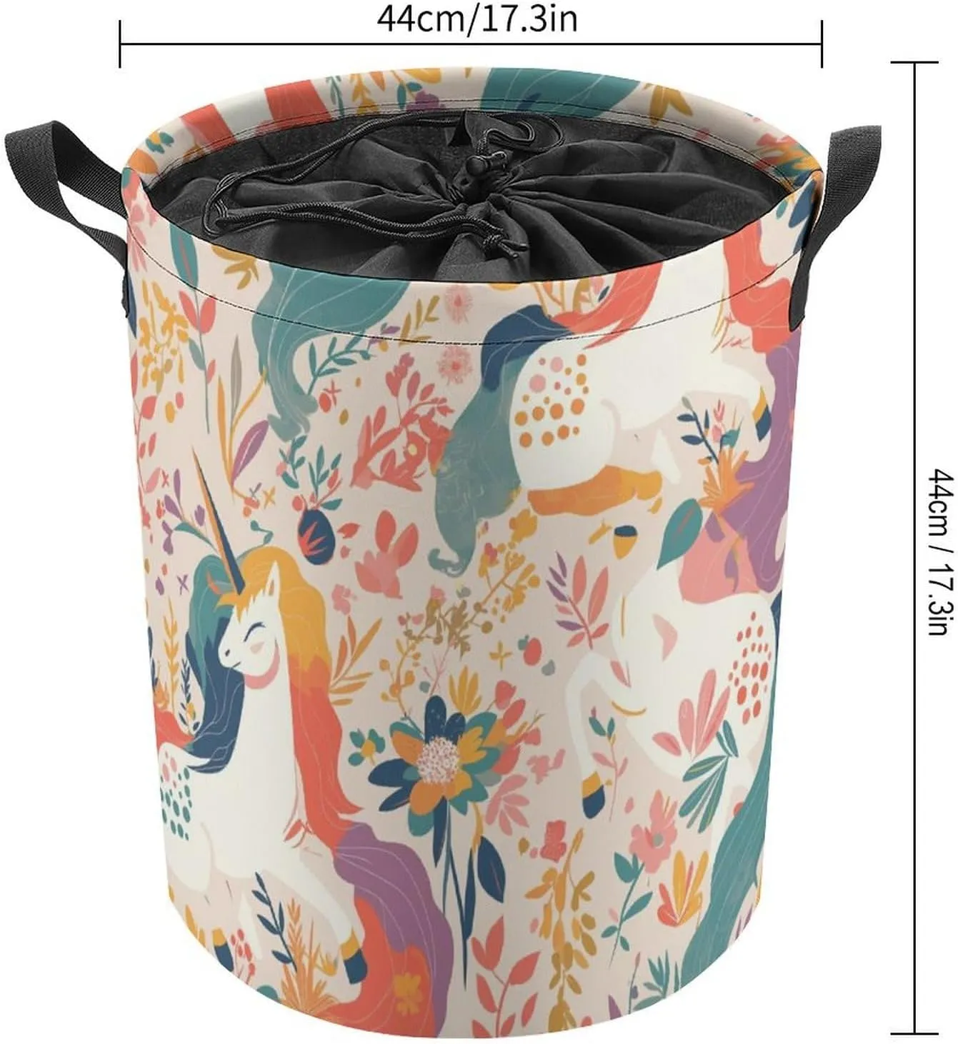 Laundry Hampers, Large Drawstring Laundry Bag, Removable Laundry Bags, Collapsible Storage Bin with Handles for Home Organization, Kids Room, Nursery Textile