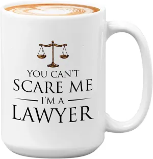 Lawyer Coffee Mug - You Cant SMe - Judge Jury Law Attorney Firm Advocate Plaintiff Civil Legal Court 15oz White