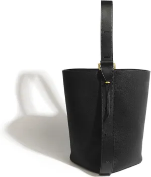 Leather Designer Cowhide Stray Bucket Crossbody Shoulder Large-capacity Lazy Women's Bag