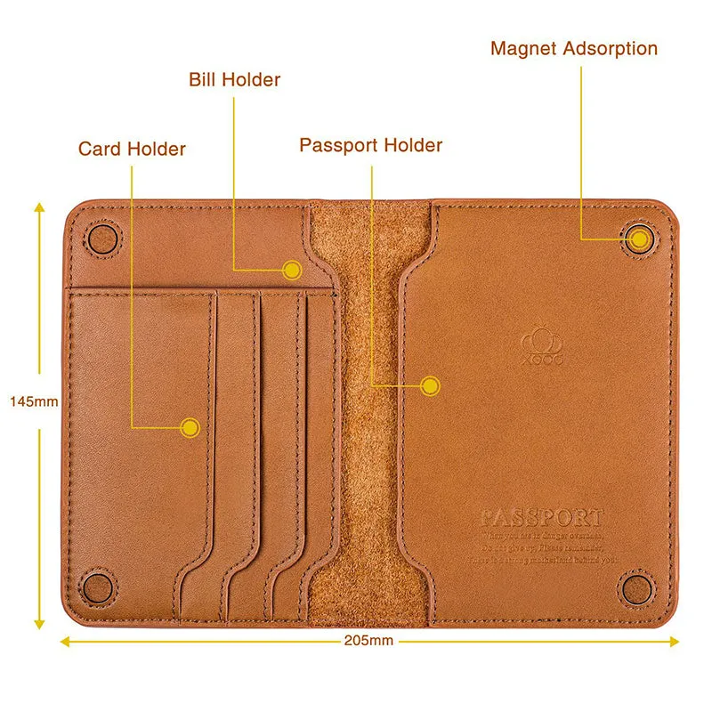 LEATHER PASSPORT HOLDER