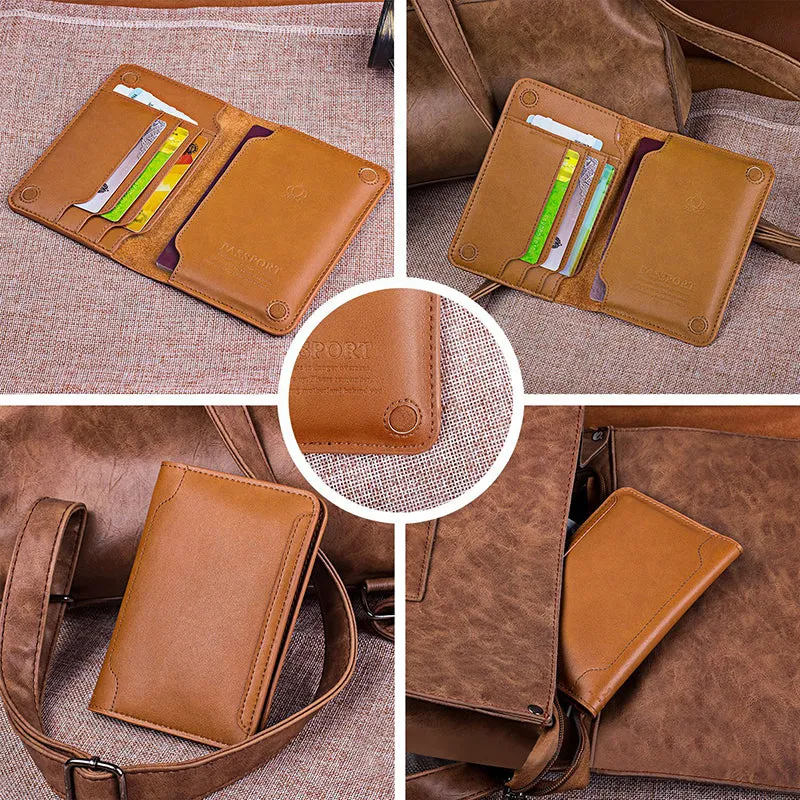 LEATHER PASSPORT HOLDER