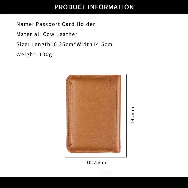LEATHER PASSPORT HOLDER