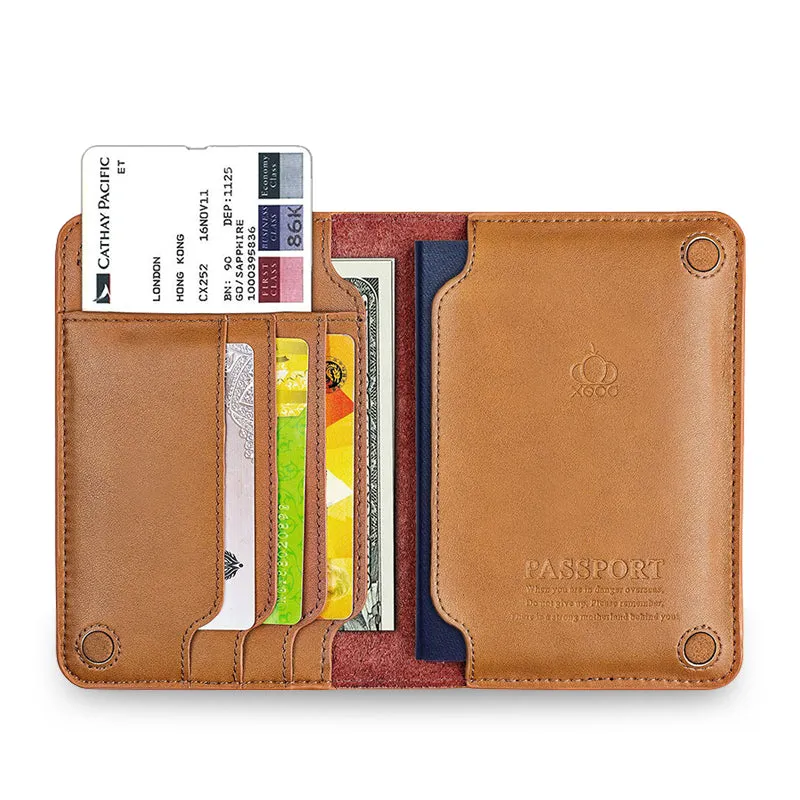 LEATHER PASSPORT HOLDER