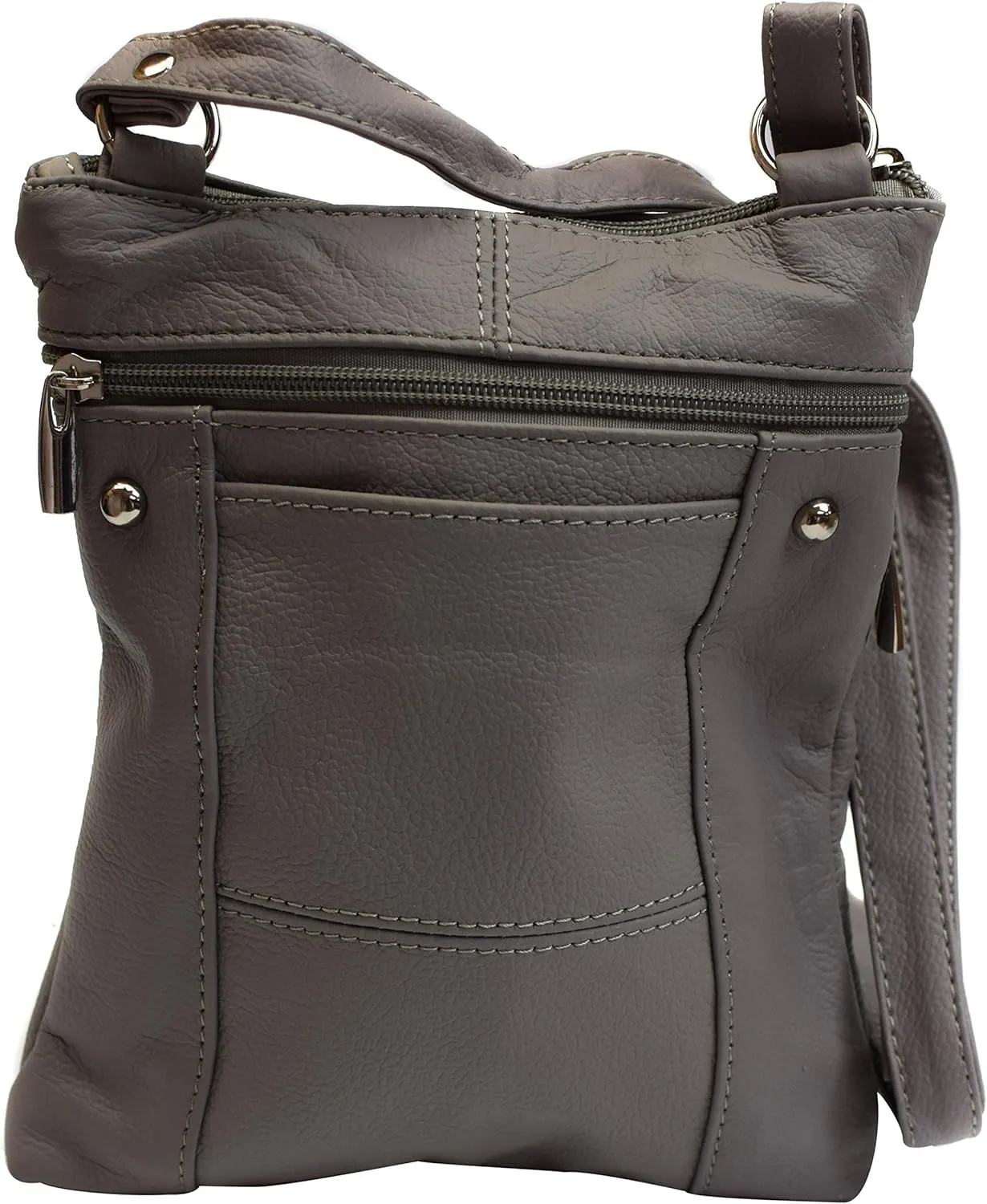 Leather Shoulder Bag Handbag Purse Cross Body Organizer Wallet Multi Pockets