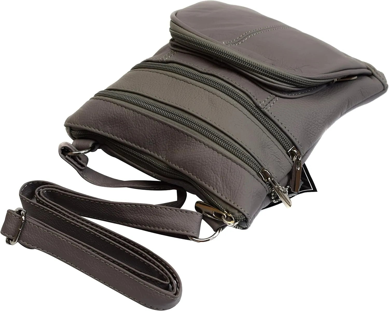 Leather Shoulder Bag Handbag Purse Cross Body Organizer Wallet Multi Pockets