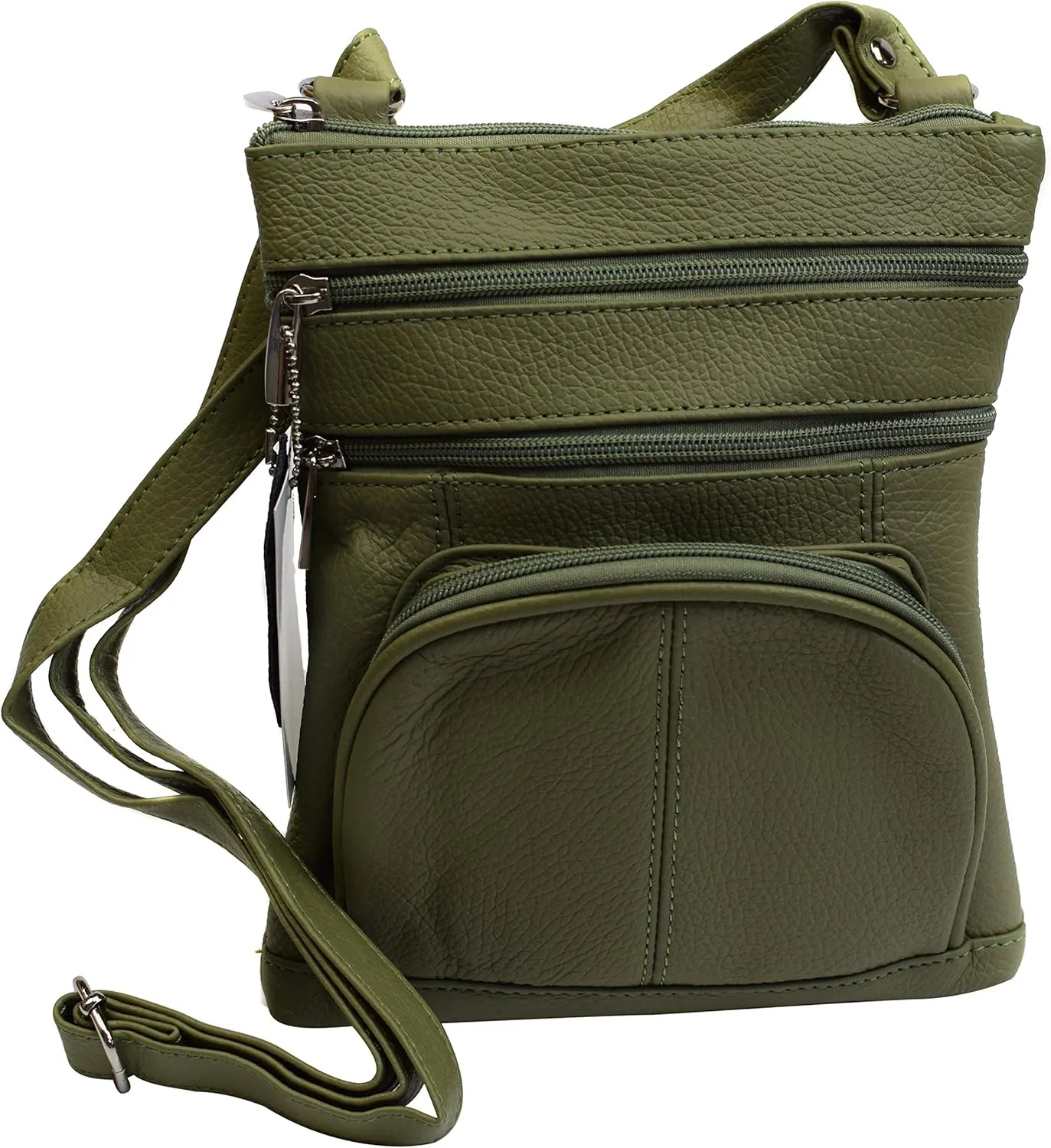 Leather Shoulder Bag Handbag Purse Cross Body Organizer Wallet Multi Pockets