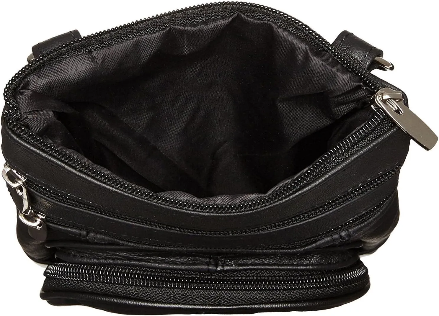 Leather Shoulder Bag Handbag Purse Cross Body Organizer Wallet Multi Pockets