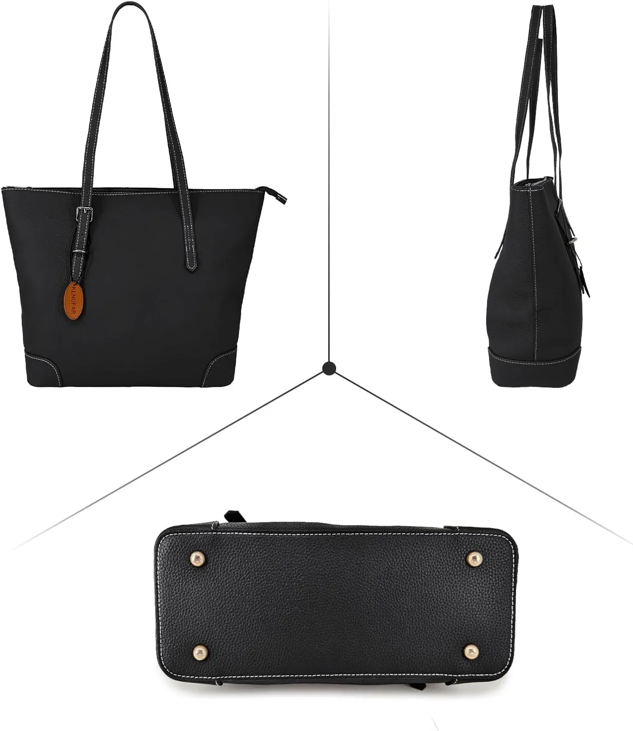 Leather Tote Bags for Women Genuine Leather Large capacity Shoulder Bag Gift for Significant Date