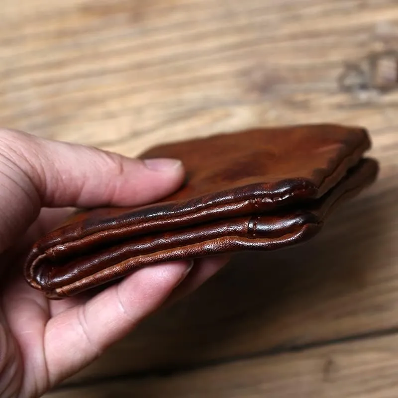 Leather Wallet Pu Leather Women's Wallet Retro Short Zipper Purse Clutch for Girls Large Capacity Fashion Coin Pocket Card Holder Large Capacity (Co,9.5x11.5cm)