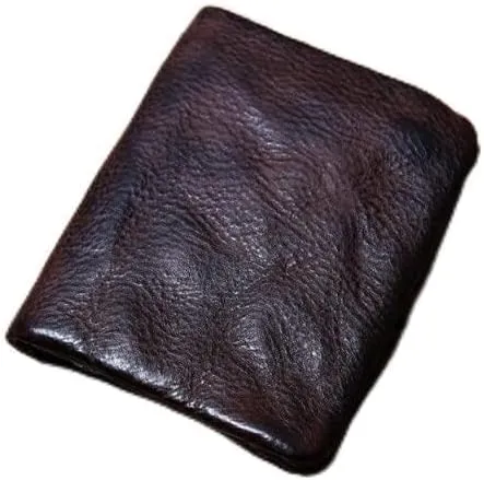 Leather Wallet Pu Leather Women's Wallet Retro Short Zipper Purse Clutch for Girls Large Capacity Fashion Coin Pocket Card Holder Large Capacity (Co,9.5x11.5cm)