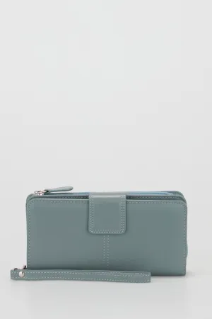Leather Zip Around Wallet