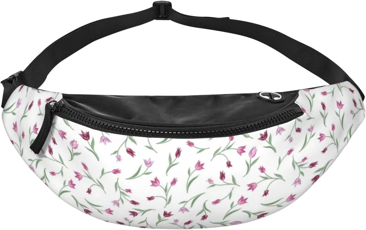 Leisure Sports Crossbody Bag Running Casual Hands-Free Wallets Waist Pack for Man Woman Father's Day for Dad Blooming Flower
