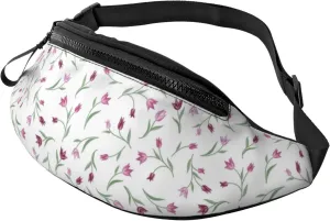Leisure Sports Crossbody Bag Running Casual Hands-Free Wallets Waist Pack for Man Woman Father's Day for Dad Blooming Flower