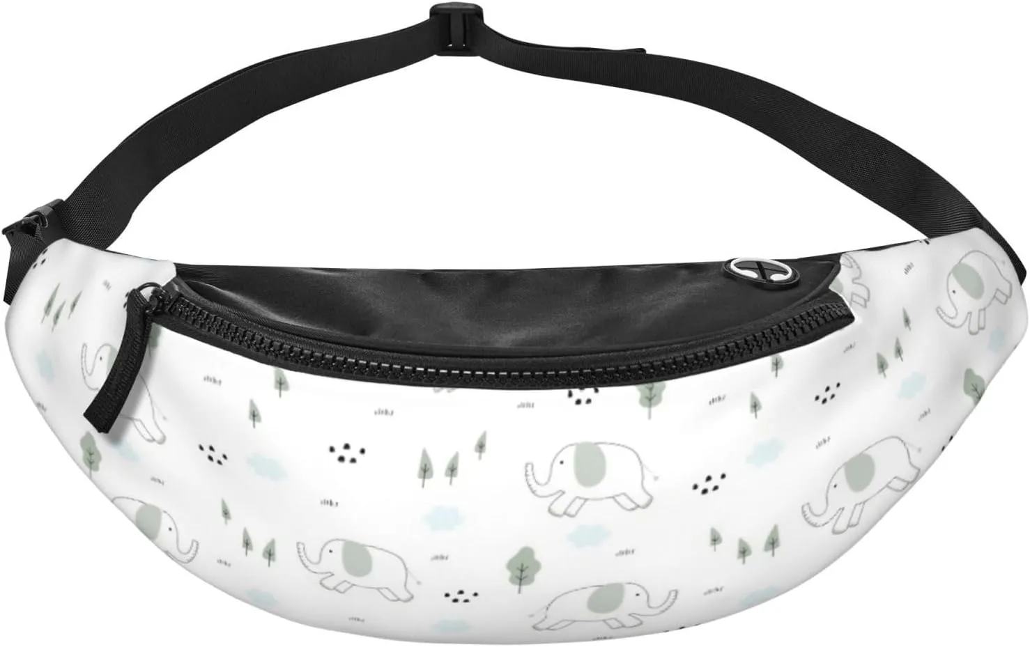 Leisure Sports Crossbody Bag Running Casual Hands-Free Wallets Waist Pack for Man Woman Father's Day for Dad Running Elephant