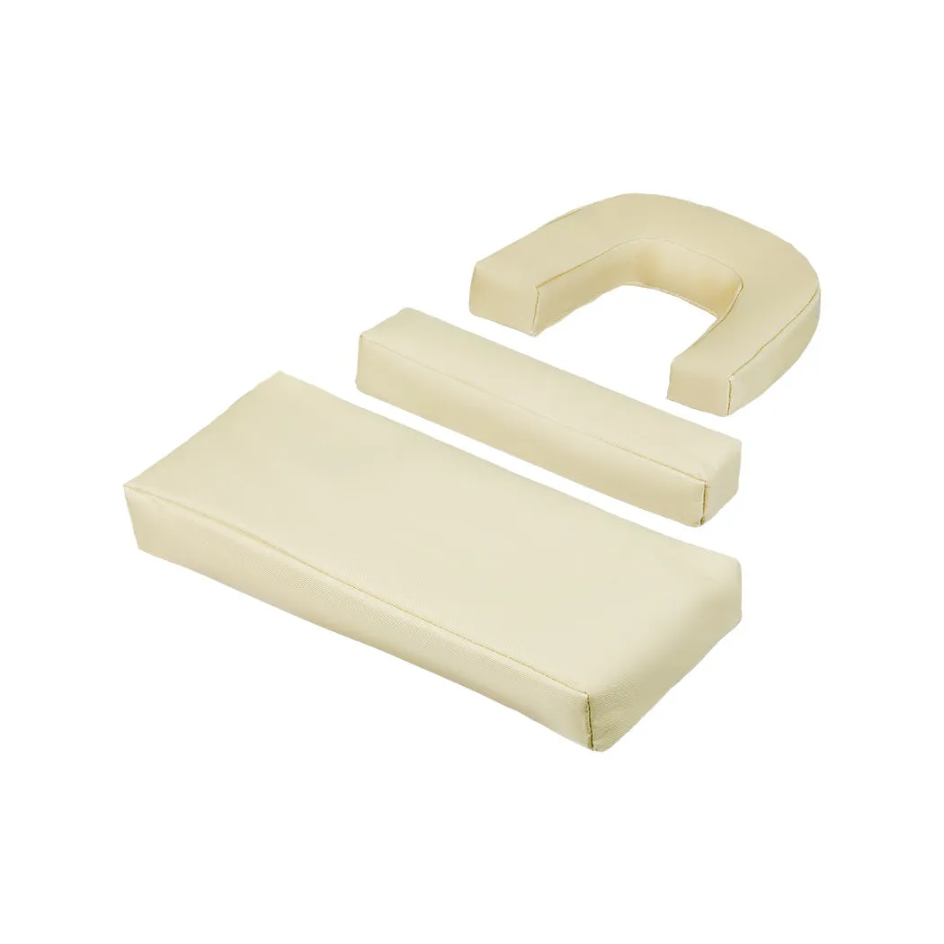 Levede Foldable Beach Lounge Chairs with Face Hole Khaki-SA_Metro