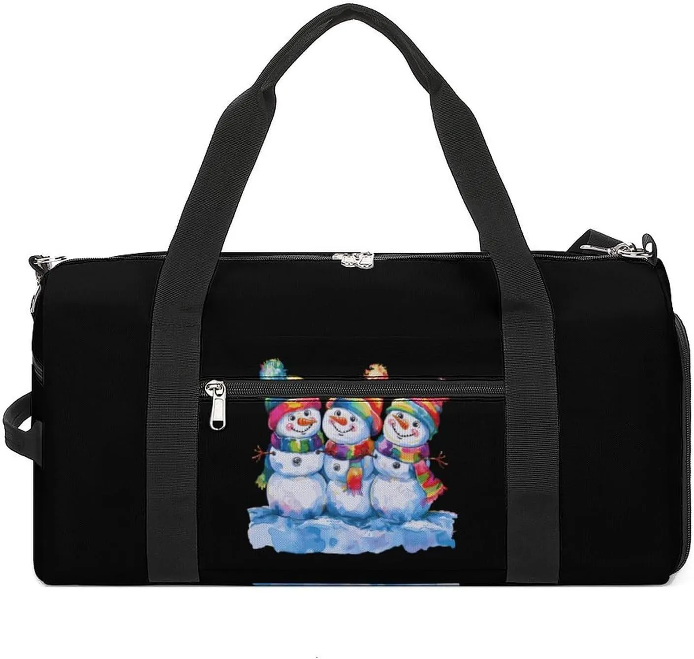 LGBT Gay Proud Snowman Sports Gym Bag for Men Women Travel Duffel Bag with Shoulder Strap