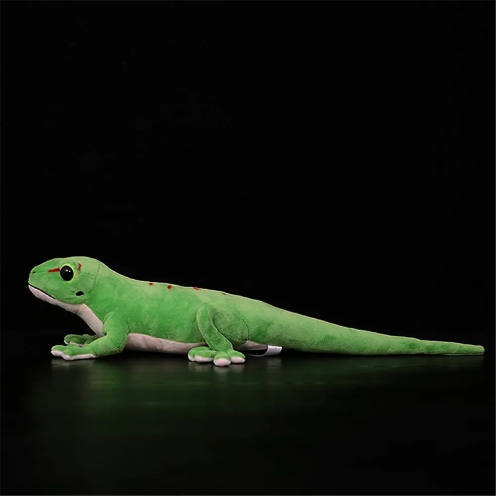 Lifelike Day Gecko Plush Stuffed Animal - Premium Soft Fabric 22-Inch Reptile Toy for Nature Lovers & Collectors