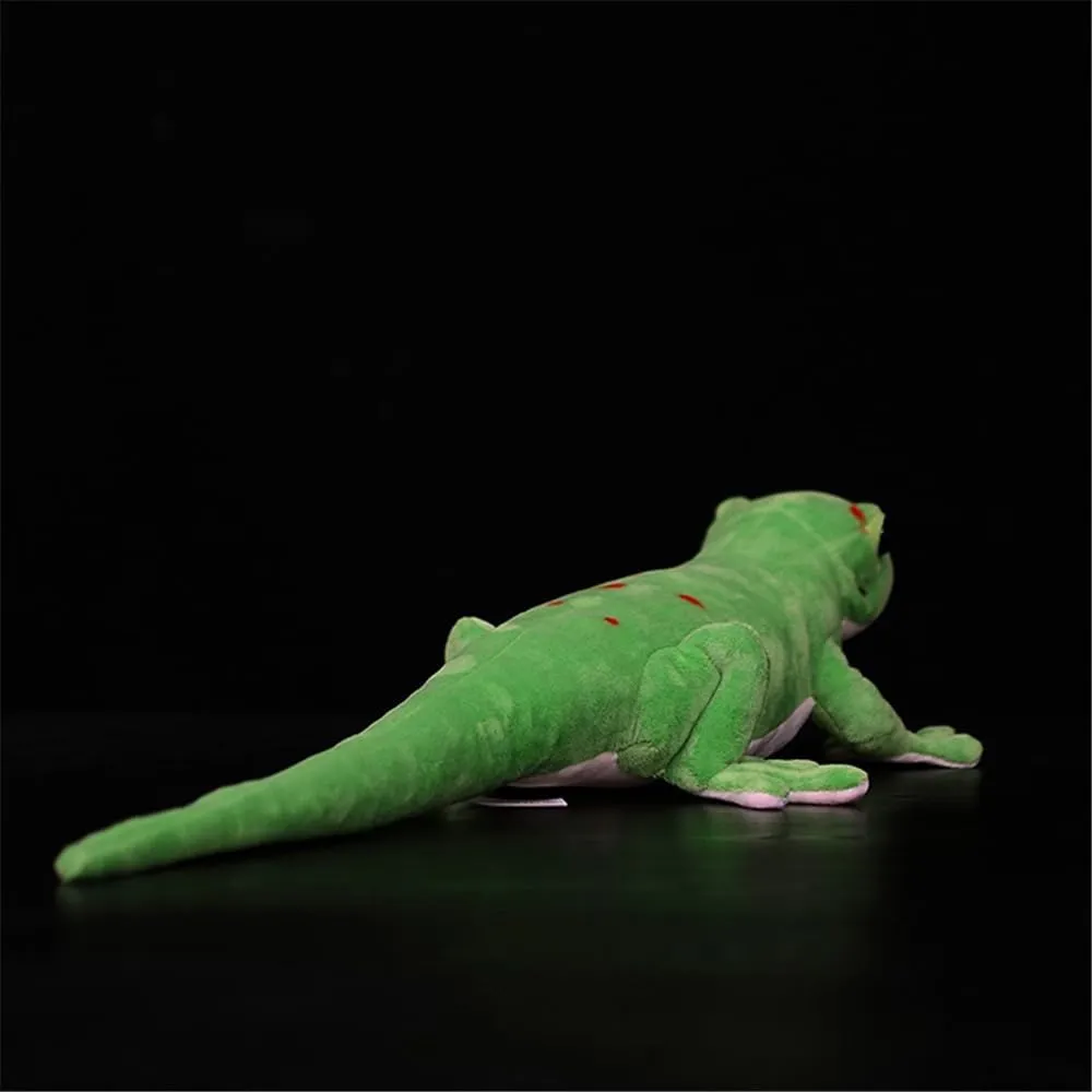 Lifelike Day Gecko Plush Stuffed Animal - Premium Soft Fabric 22-Inch Reptile Toy for Nature Lovers & Collectors