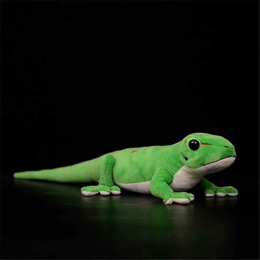 Lifelike Day Gecko Plush Stuffed Animal - Premium Soft Fabric 22-Inch Reptile Toy for Nature Lovers & Collectors