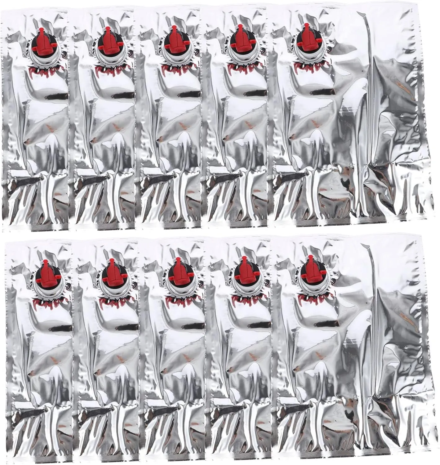LIFKOME Butterflies Tap Wine Pouch 10pcs Red Wine Portable Packaging Bag Cooler Bag for Home Travel