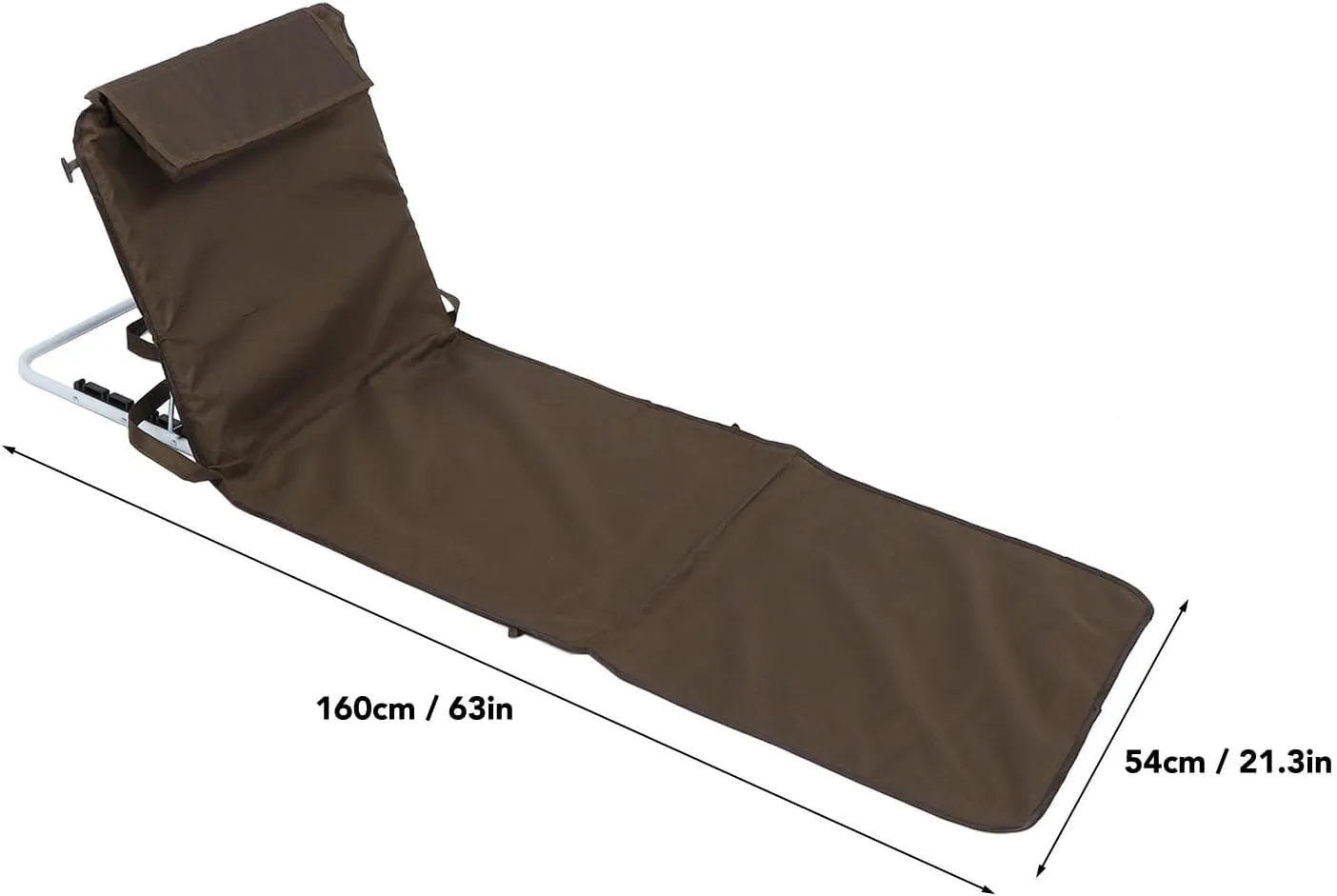 Lightweight Beach Chair for Adults, Beach Chair, Oxford Fabric, Foldable Reclining Beach Mat, Portable Beach Mat, Adjustable Load Support 330.7 LB