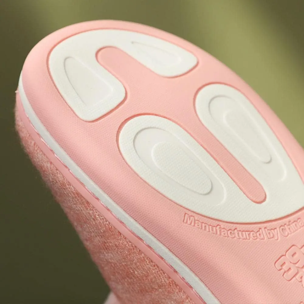 Lightweight House Shoes,Home Furnishing Plush Cotton Slippers, Thick-Soled Warmth and Postpartum Confinement Shoes-Pink_38-39,Lightweight House Shoes