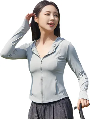 lilaBelle]【Arabic Style Women's Cooling Protective Wear | Stretchable Workout Jacket with k Guard | Quick-Dry UV Blocking Top for Desert Hiking & Fitness (2025 Summer Collection)