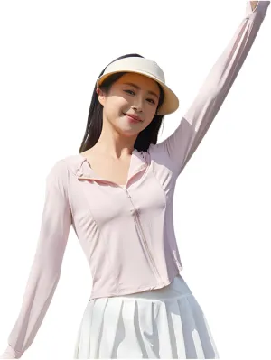 lilaBelle]【Arabic Style Women's Cooling Protective Wear | Stretchable Workout Jacket with k Guard | Quick-Dry UV Blocking Top for Desert Hiking & Fitness (2025 Summer Collection)