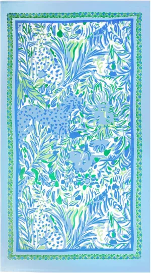 Lilly Pulitzer Oversized Pool/Beach Towel, 40 x 70, Large Terry Cloth Towel for Adults, Dandy Lions