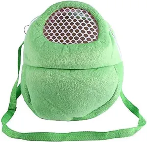 Litewoo Guinea pig Carrier Portable Travel Bag, Warm and Breathable Outdoor Portable Tote Bag for Rat Hedgehog Chinchilla Sugar Glider Hamster Squirrel Small Animal (Green)