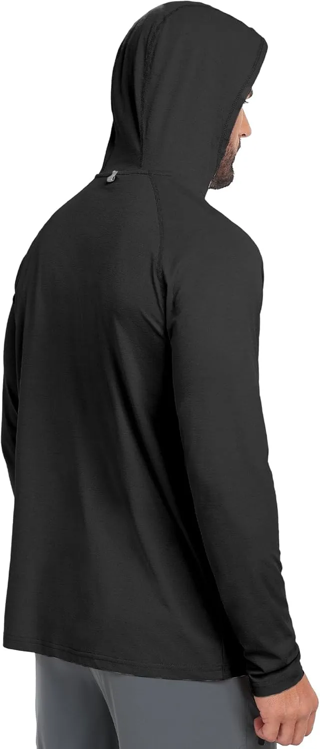 Little Donkey Andy Men's Quick Dry UPF Hoodie Shirt Long Sleeve Breathable UV Protection for Fishing Hiking