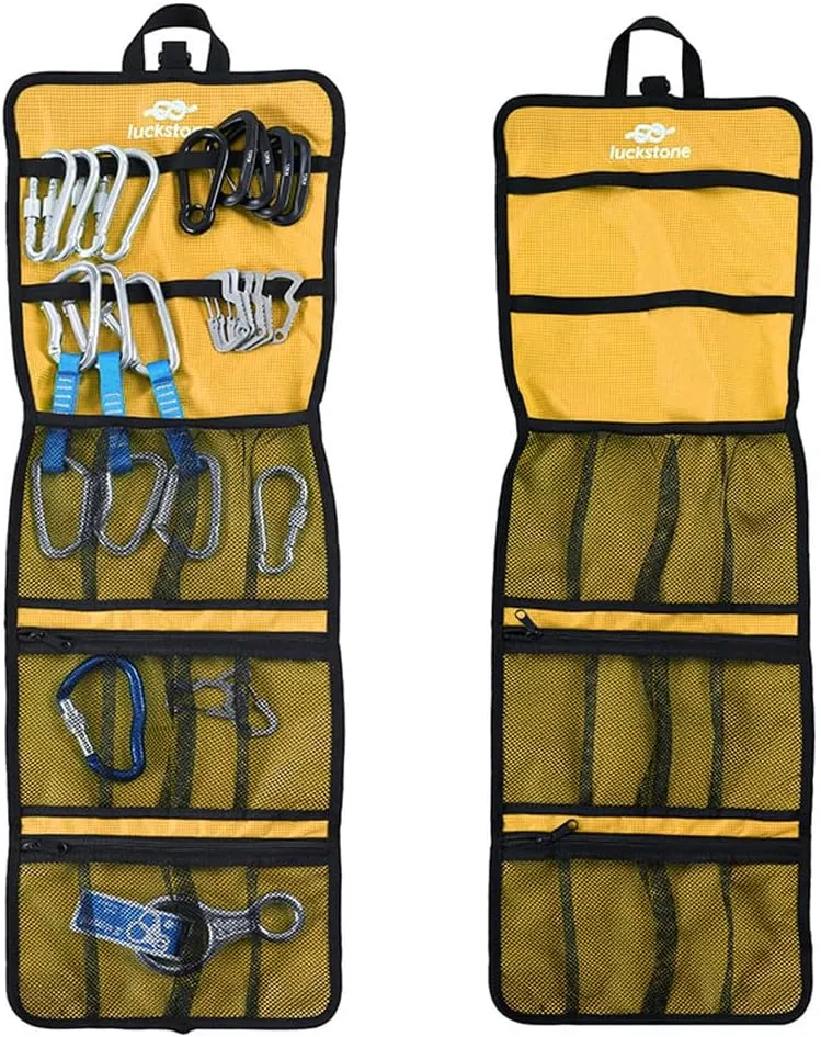 Lixada Climbing Quickdraw Hanging Storage Bag Climbing Gear Organizer Bag Small Tools Organizer Pouch