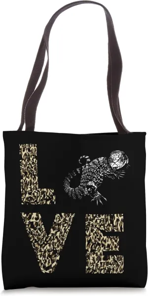 Love Leopard Tegu Lizard Family Reptile Lover Tegu Owner Tote Bag