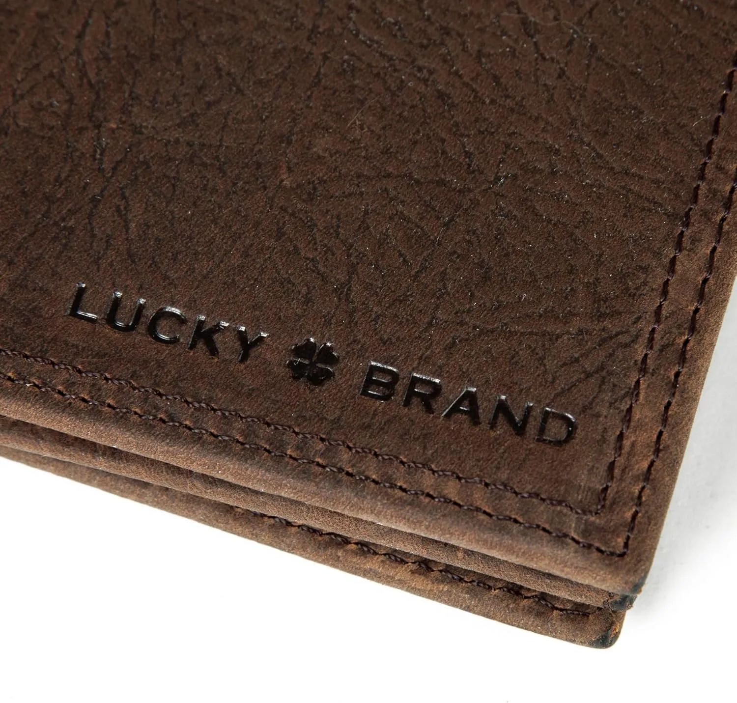 Lucky Brand Men's Trifold Wallet | Id Window | Card Slots | Leather | Organization | Durable | Stylish