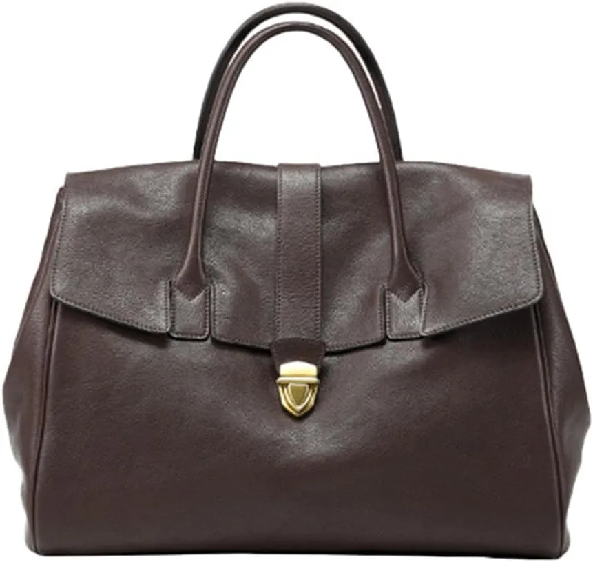 Lushandy Genuine Leather Tote Bag for Women, Luxury Top-Handle Handbag Designer Satchel Bag Large Work Tote Bag Purse