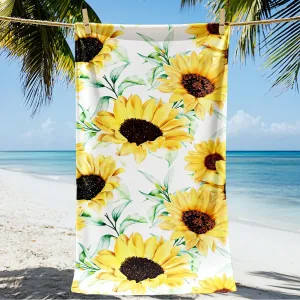 Luxury Beach Towel 30*60inch, Soft Microfiber Beach Towels, Ultra Absorbent, Quick Drying, Extra Large Swimming Towel, Oversize Sand Free, Beach Vacation Essentials for Beach Pool Vacation Supplies