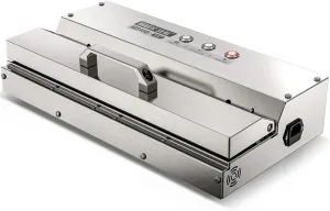 MAGIC SEAL 16'' Commercial Grade Vacuum Sealer Machine - All Stainless Steel Constructed Vacuum Packaging Machine for Food Preservation and Sous Vide, 95kPa 400W, Easy-lock Handle -MS450