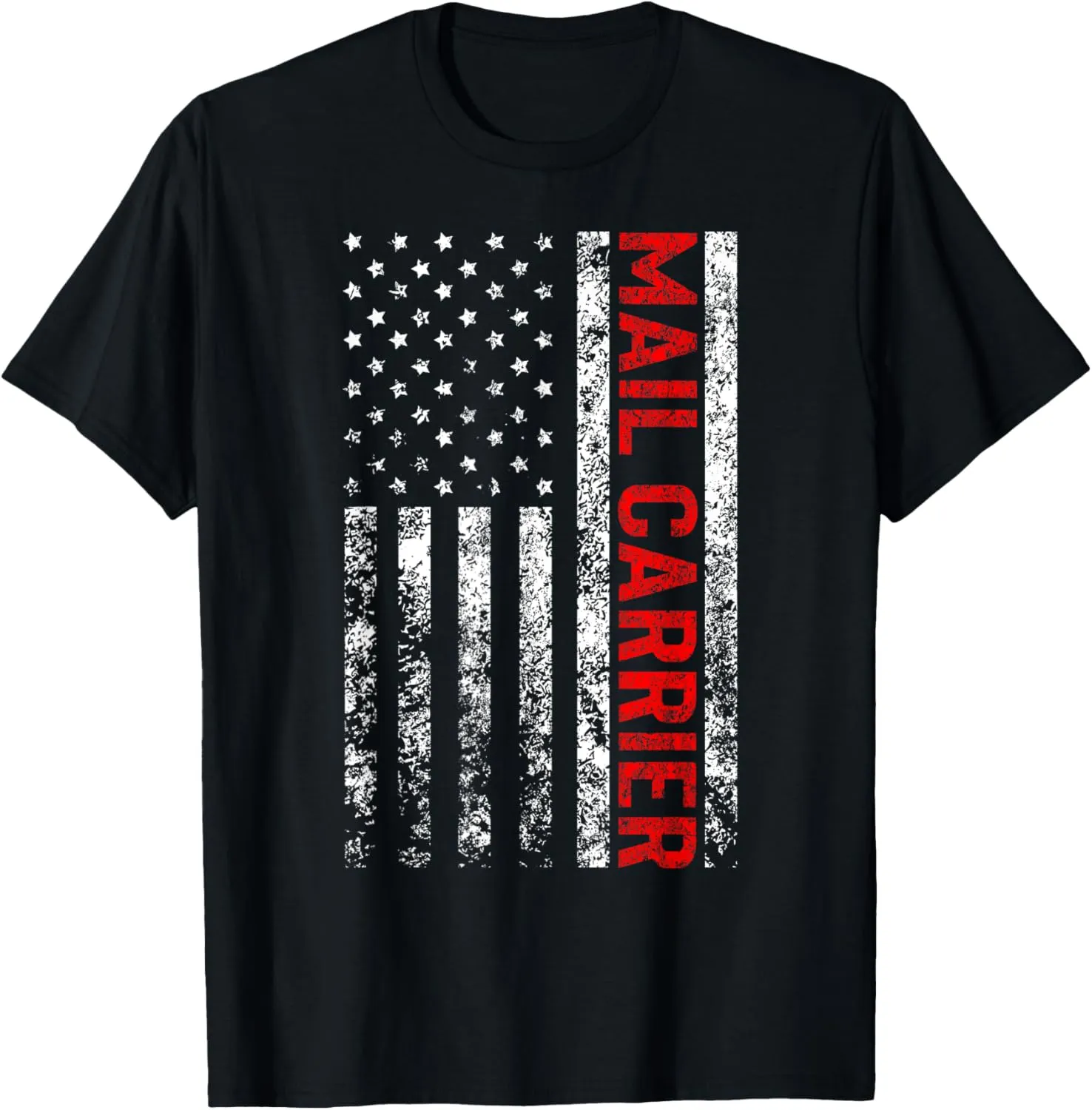 Mail Carrier Shirt With A Vintage American Flag T-Shirt