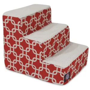 Majestic Pet Red Links Pet Stairs