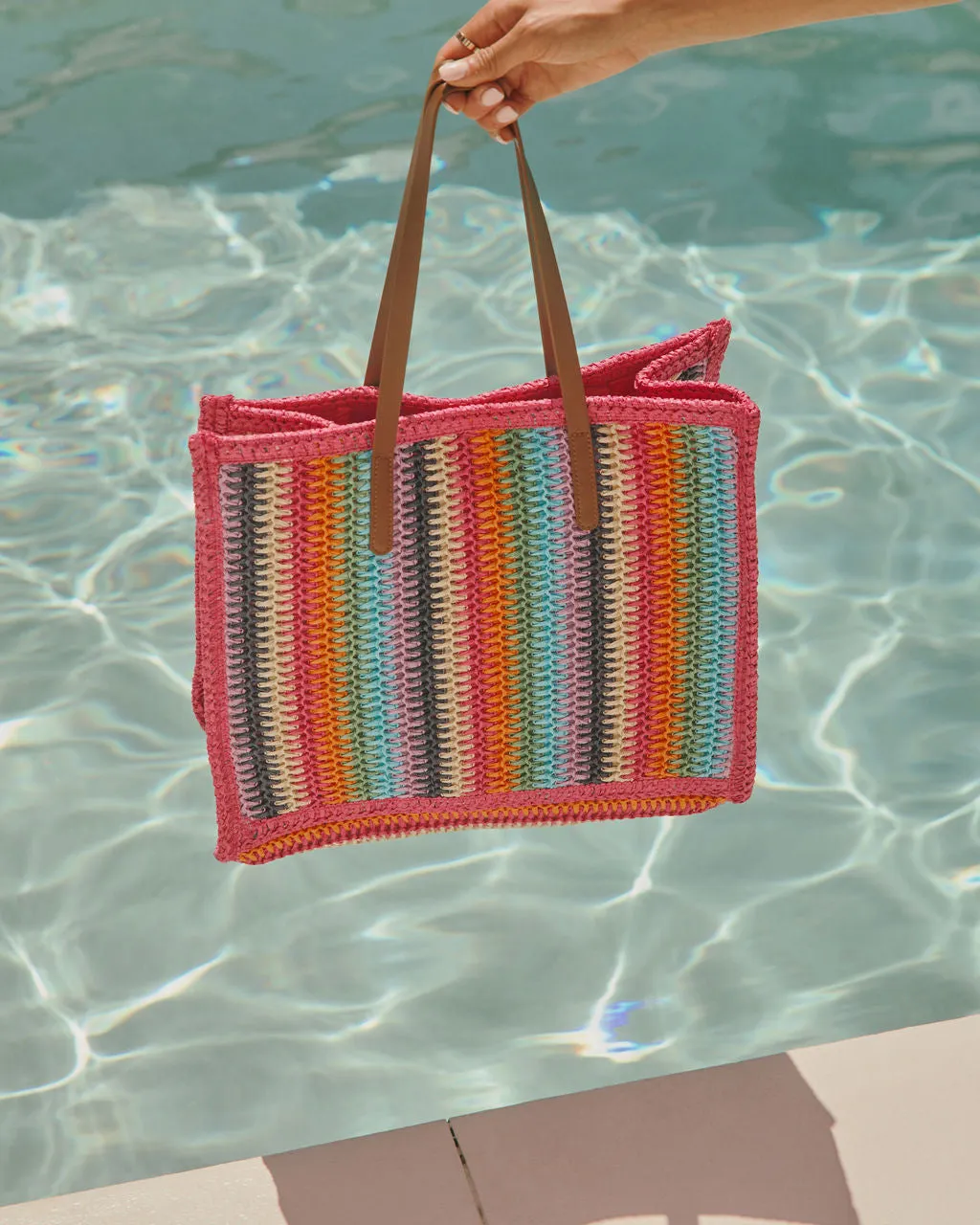 Marbelle Striped Tote Bag