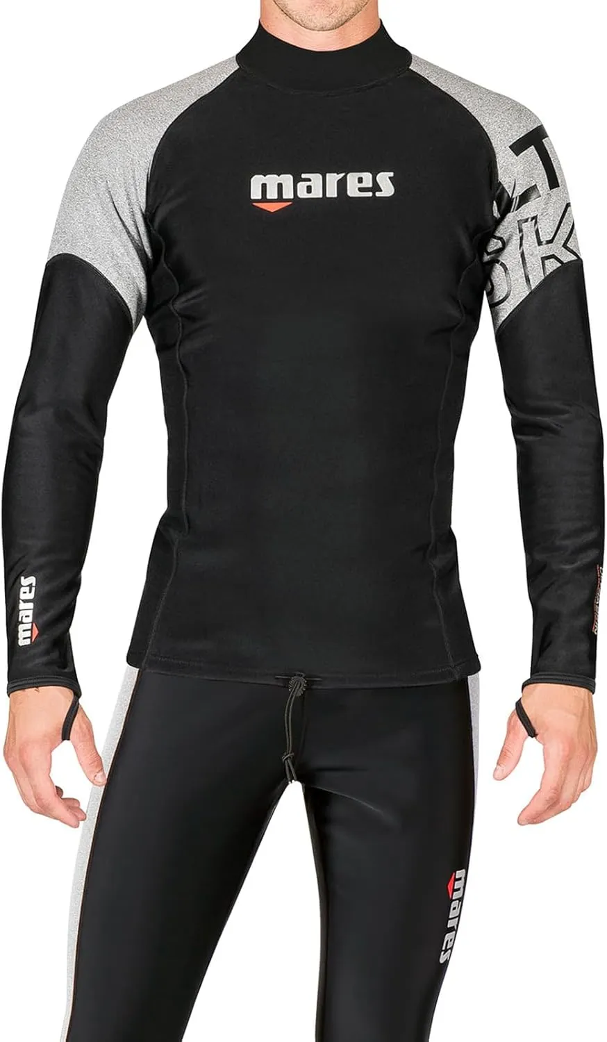 Mares Men's Ultra Skin Long Sleeve Thermal UPF 50  Diving Water Sports Under Wetsuit & Dry Suit Top