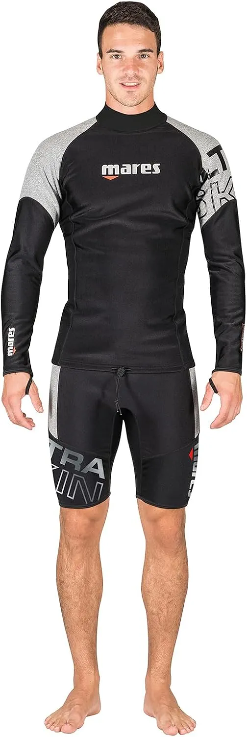 Mares Men's Ultra Skin Long Sleeve Thermal UPF 50  Diving Water Sports Under Wetsuit & Dry Suit Top