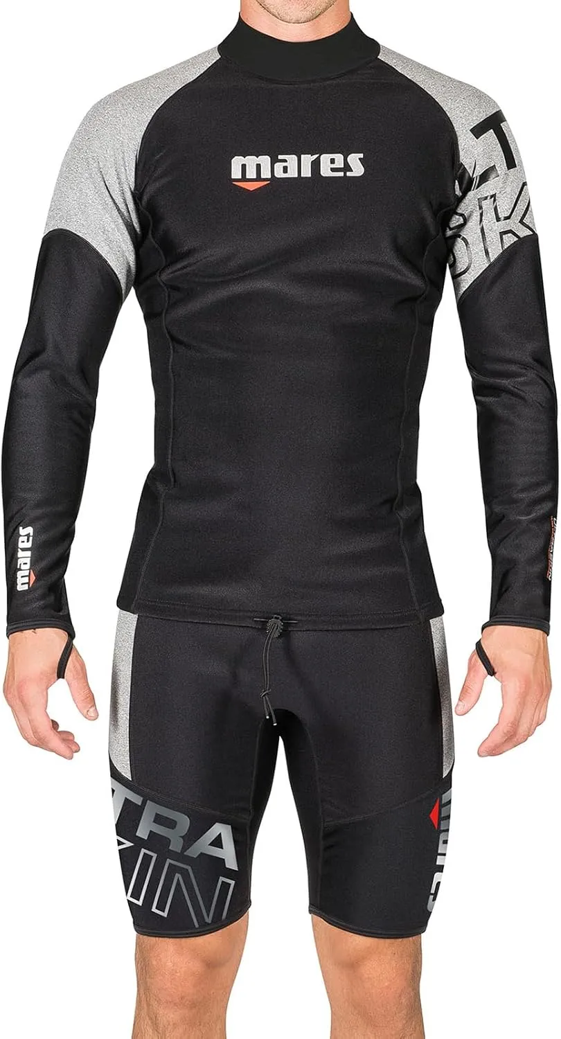 Mares Men's Ultra Skin Long Sleeve Thermal UPF 50  Diving Water Sports Under Wetsuit & Dry Suit Top