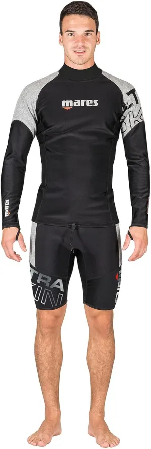 Mares Men's Ultra Skin Long Sleeve Thermal UPF 50  Diving Water Sports Under Wetsuit & Dry Suit Top