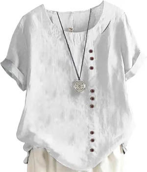 MARSVOVO Casual Short Sleeve T Shirt for Women Crewneck Oversized Tops Lightweight Soft