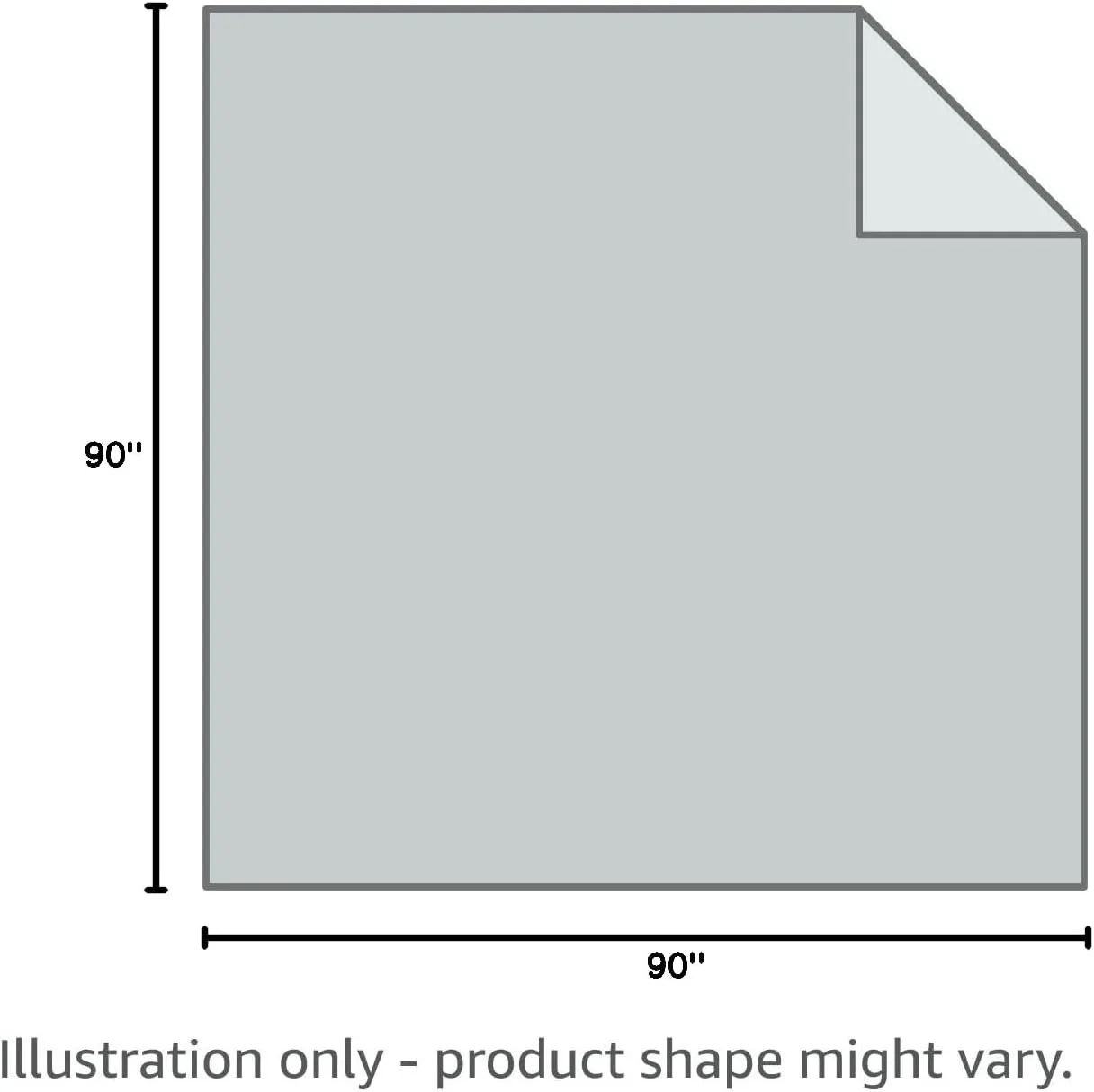 Mellowdy Extra Thick Hearty Plush Flannel Blanket (Tin Grey, 90x90) - 500GSM King Size Warm Blanket for Winter, Fall | Soft, Fluffy, Cuddly, Perfect for Bed, Oversized Throw for Couch, Sofa