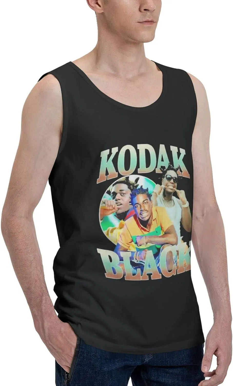 Men Muscle Quick Dry Tops Sleeveless Undershirt for Sports Bodybuilding