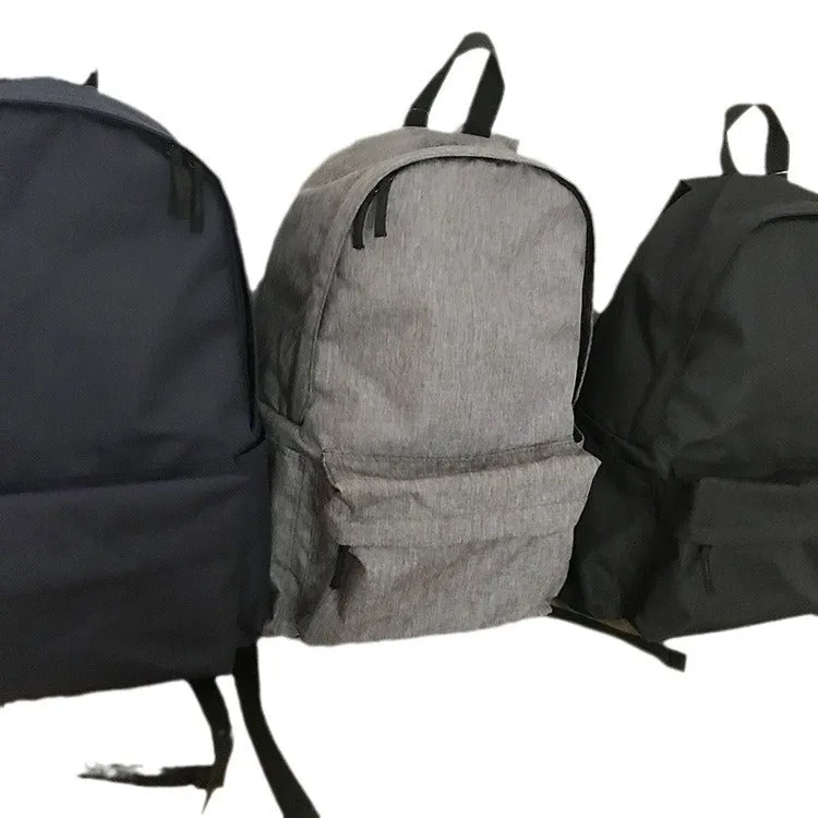 Men's Color Simple Style Schoolgirl Large Printing Backpacks