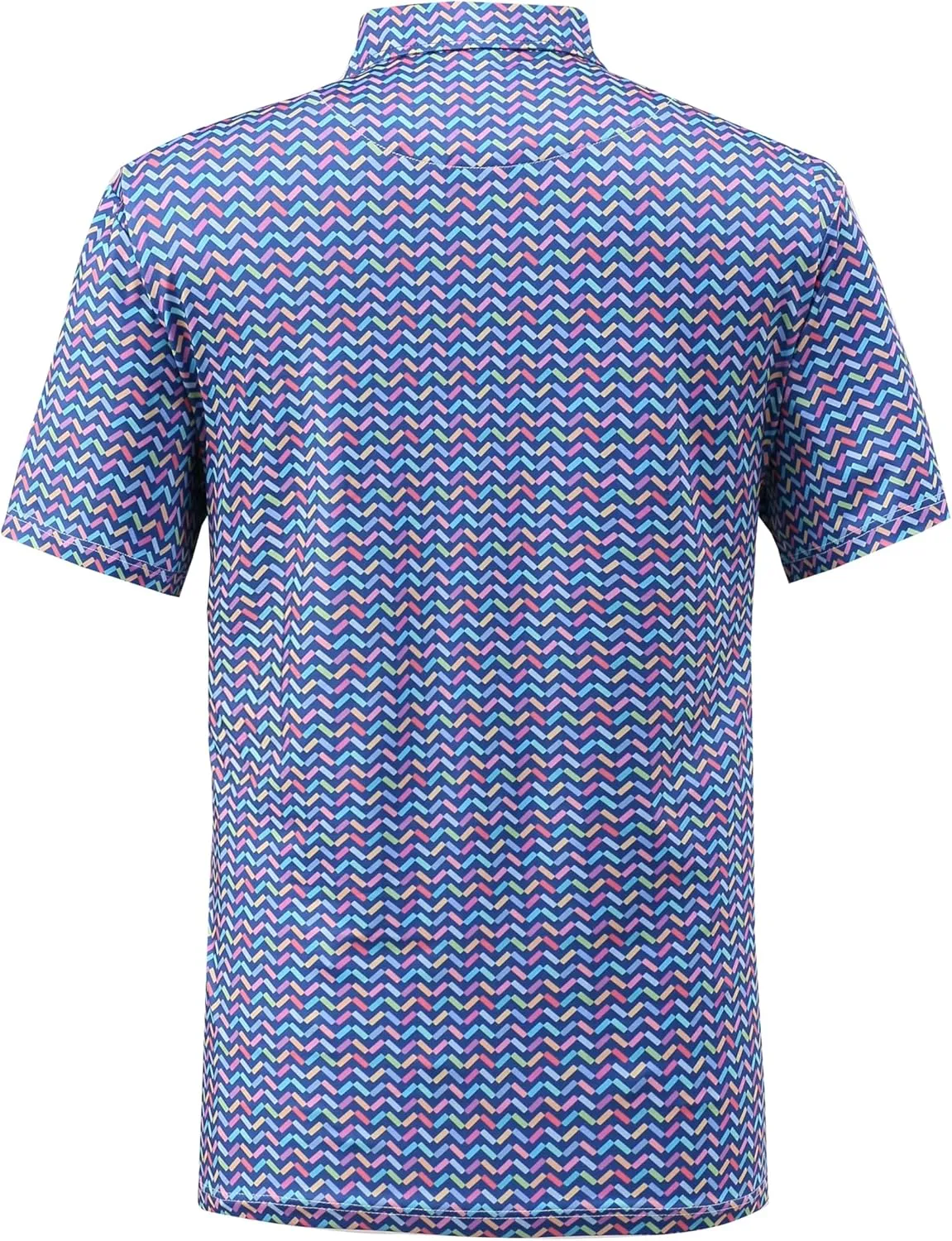 Mens Dry Fit Athletic Golf Polo Shirts Short Sleeve Moisture Wicking Performance Fabric
